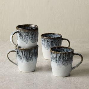 Reactive Glaze Mugs set of 4