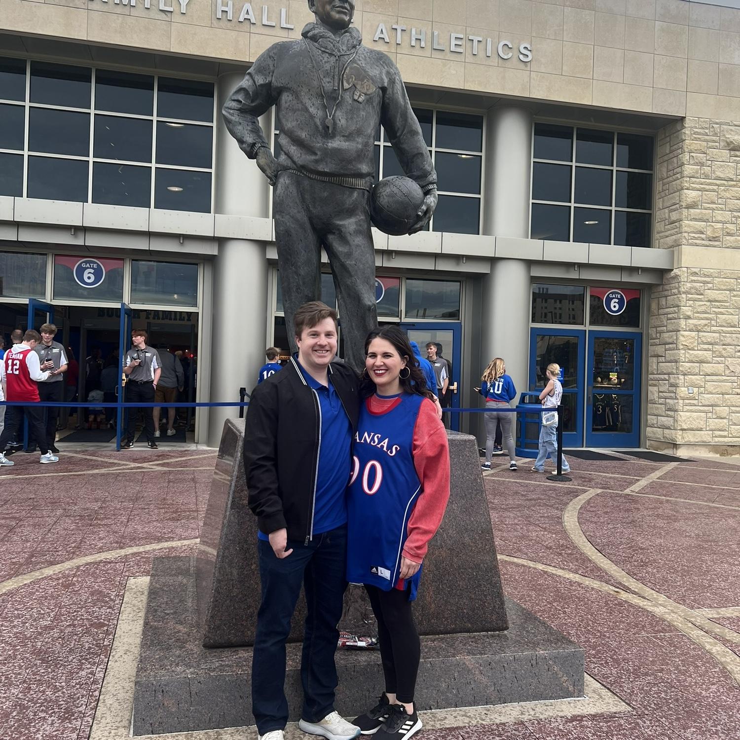 Koki’s first trip to the cathedral of basketball—Allen Fieldhouse! Mitch was an amazing tour guide.