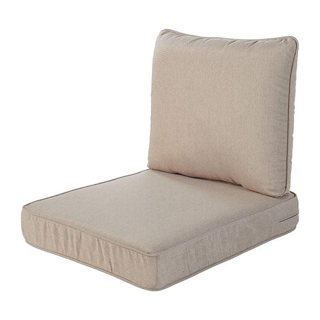 Quality Outdoor Living 29-BG23SB 29-BG02SB All-Weather Deep Seating Chair Cushion, 23 x 26, Beige