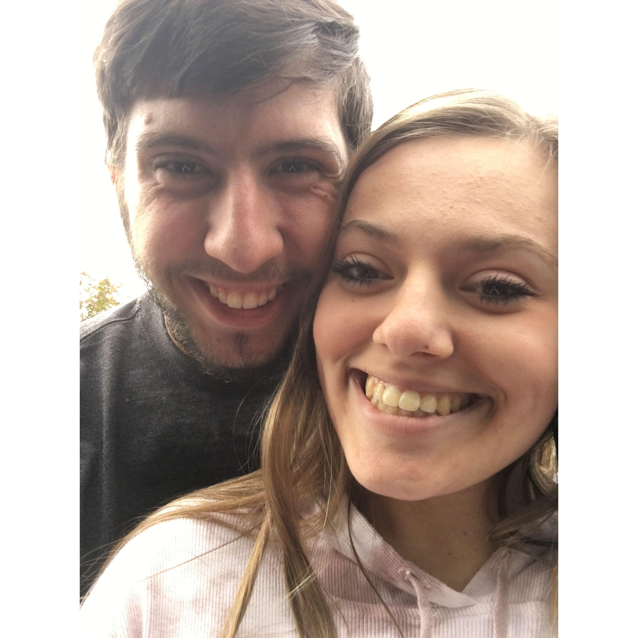 First photo we took together after we started dating!