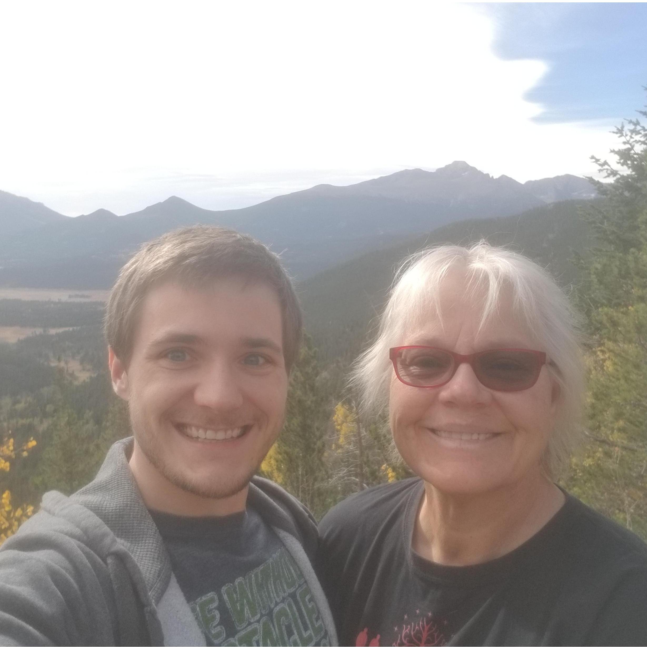 Marshall and his mom Deb in Colorado.