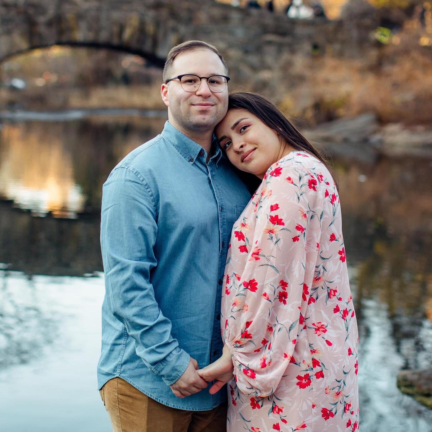 Engagement pictures in Central Park, NYC.