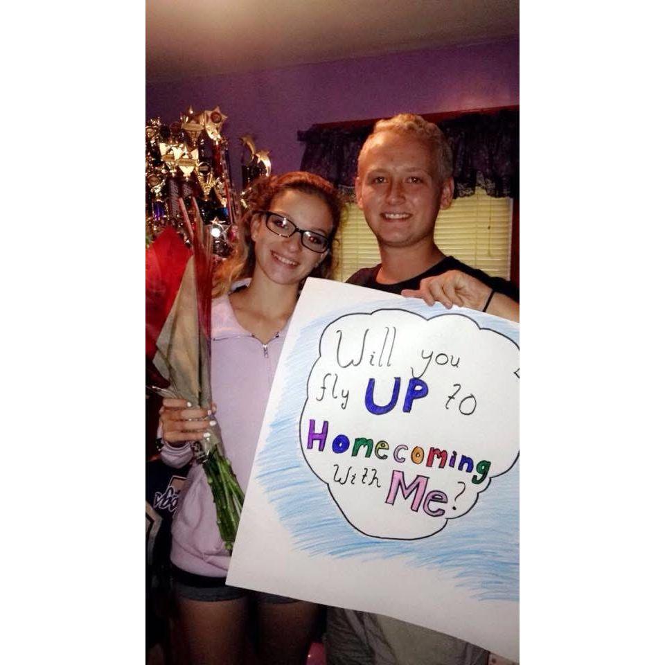 Our first offical school dance together...of course I said "yes!"