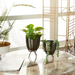 2-Piece Contemporary Planter Set