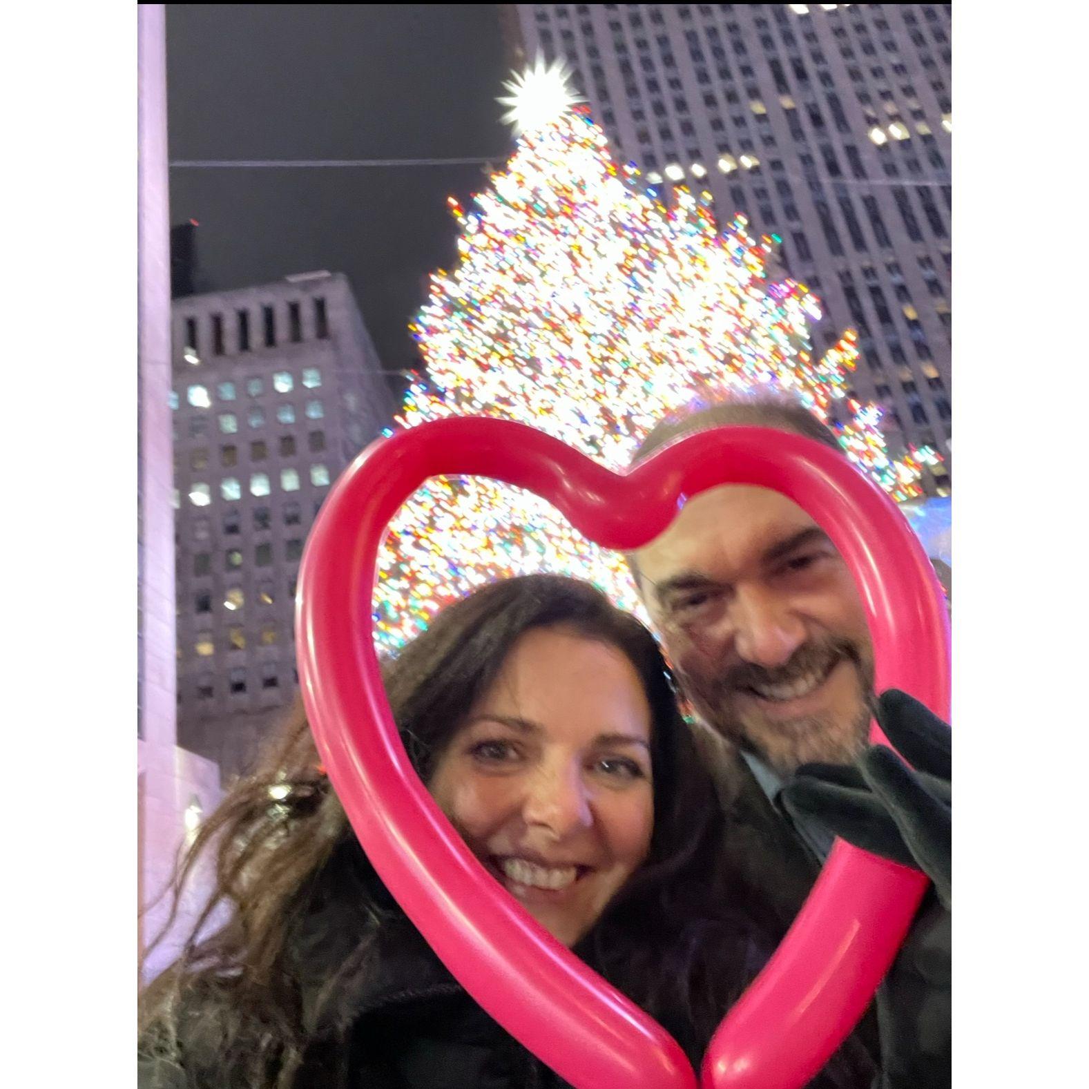 The date ended with a magical lights and a heart balloon ❤️