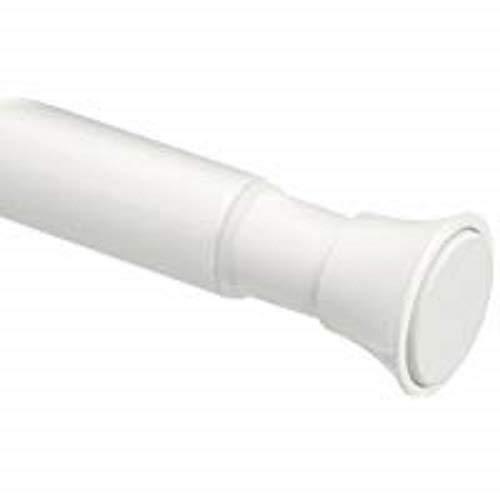 AmazonBasics Tension Shower Doorway Curtain Rod, 36-54&quot;, White