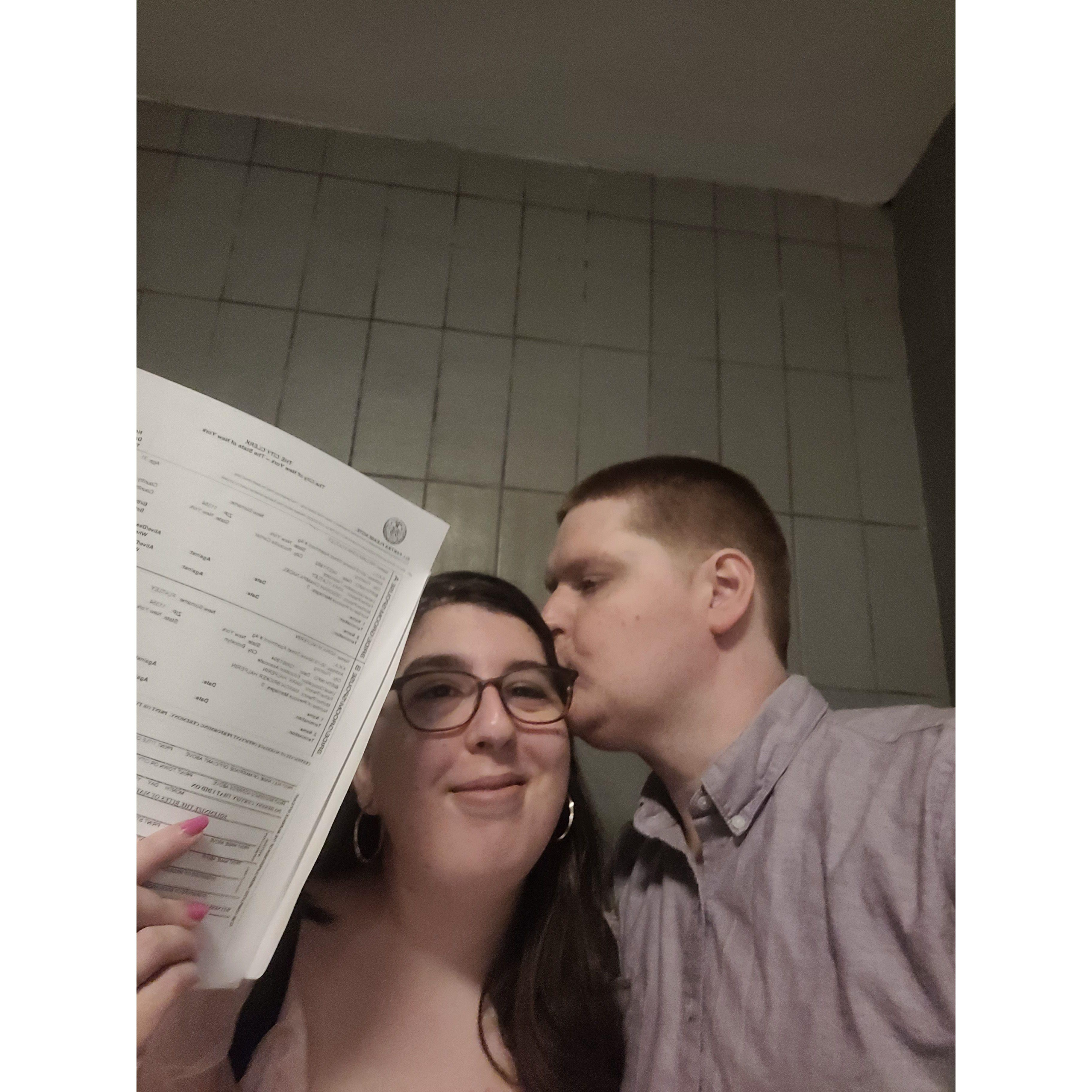 We have a license to marry watch out!