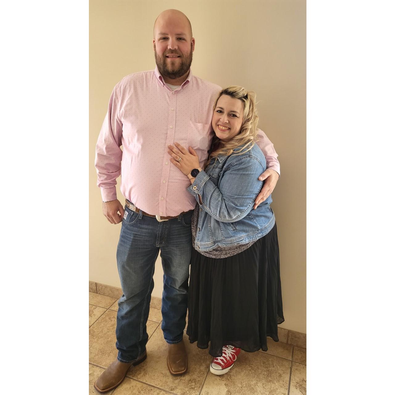 About a year ago, I wrote a checklist to God about what I wanted in a man. The first thing I wrote was "Tall." Well, my friends he is 6'5 and I am a measly 5'2.