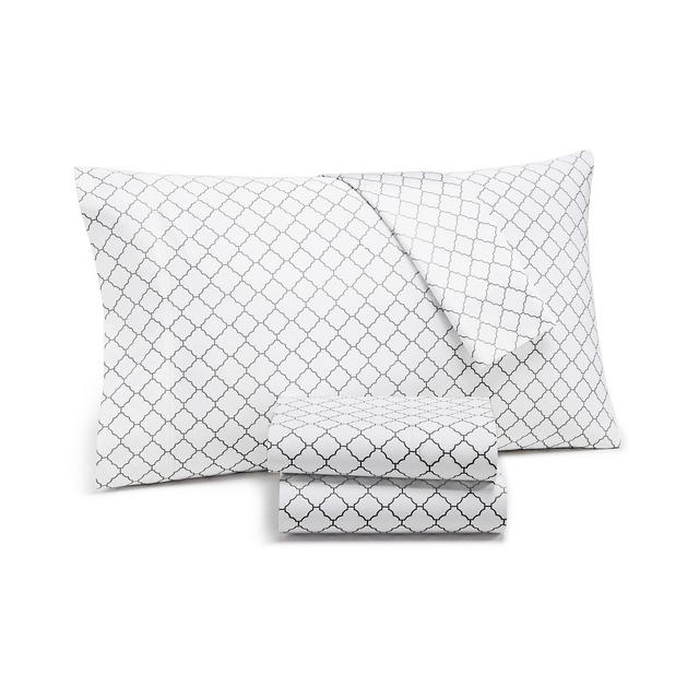 Charter Club Damask Designs Arabesque Geo 4-Pc. King Sheet Set, 550-Thread Count Supima Cotton Created for Macy's