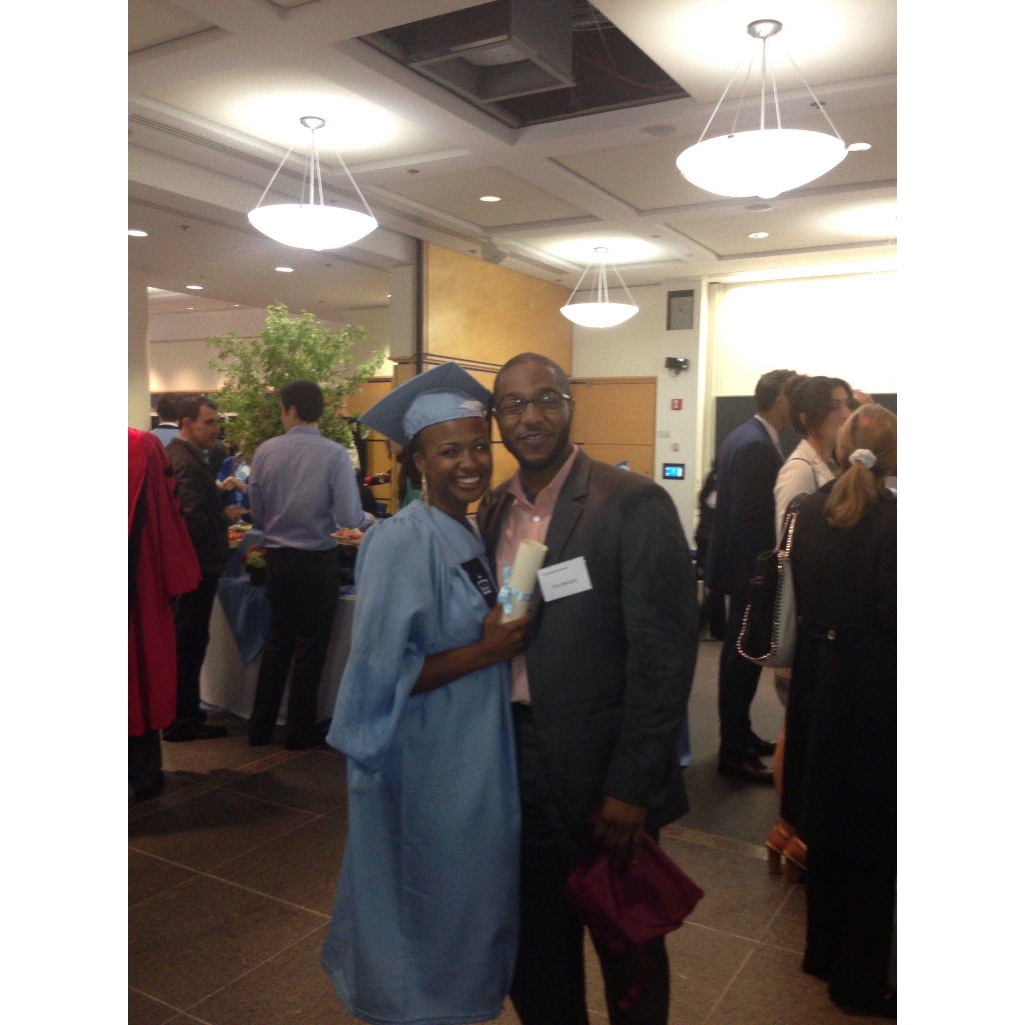 May 2013: Alia's Columbia Business School graduation.