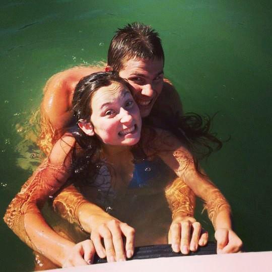 We spent a lot of time at the lake our first summer together.