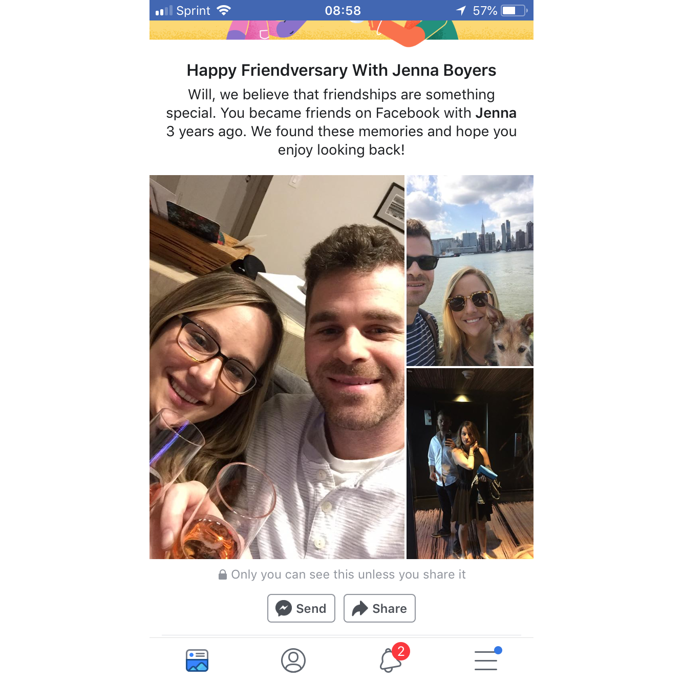 Thanks for keeping tabs on us Facebook