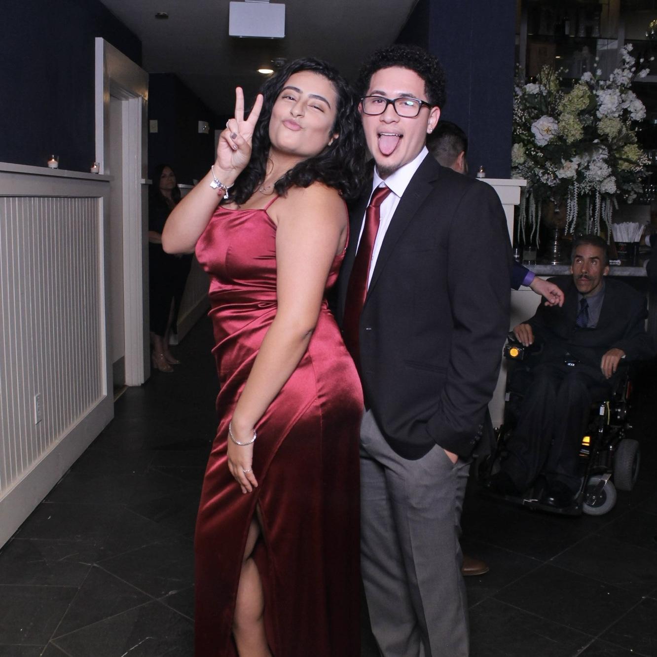At our first wedding together, shout-out to Rene and Stephanie!