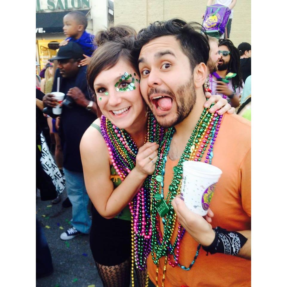 Our first Mardi Gras while living in New Orleans!