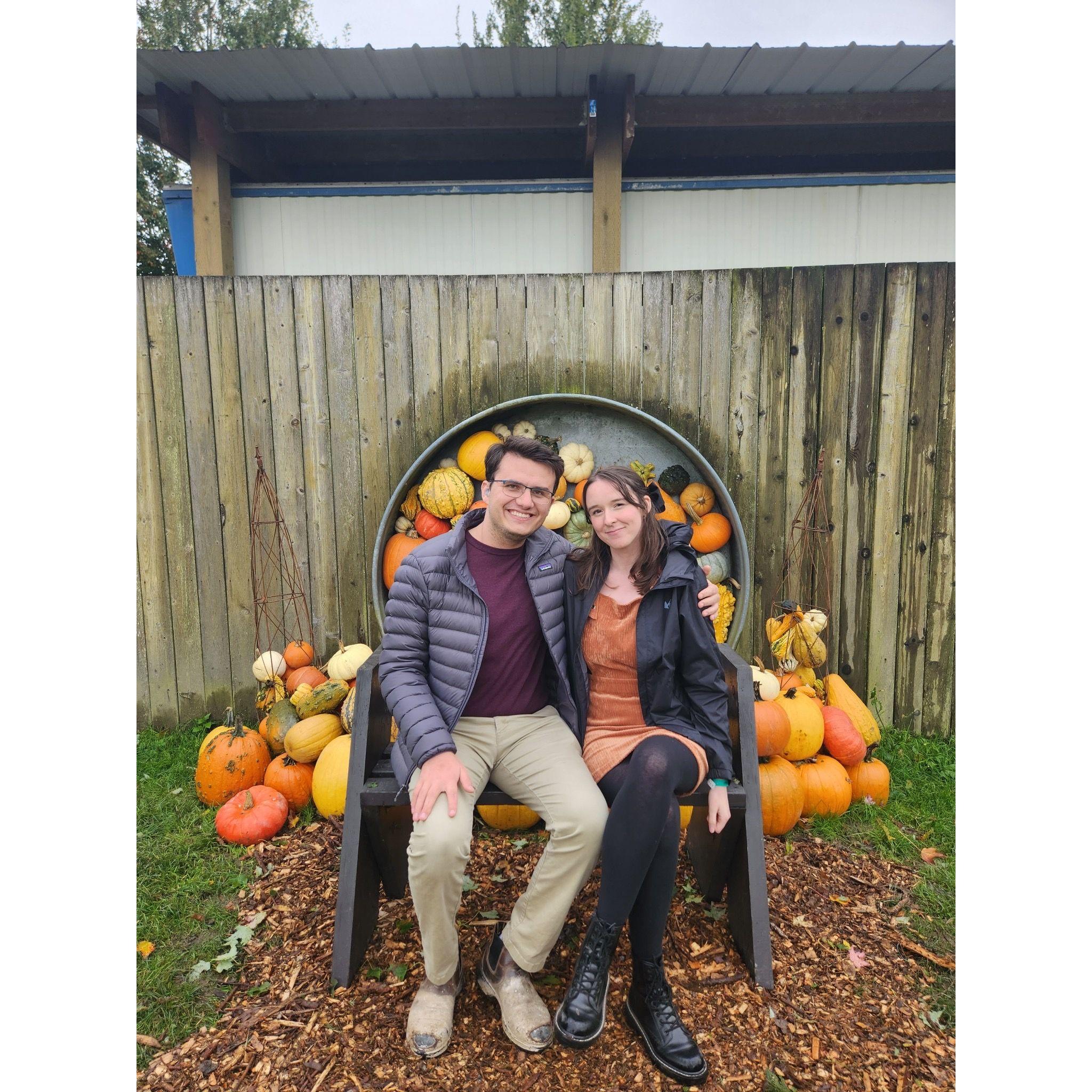 October 2024- A fun double date at a pumpkin patch!