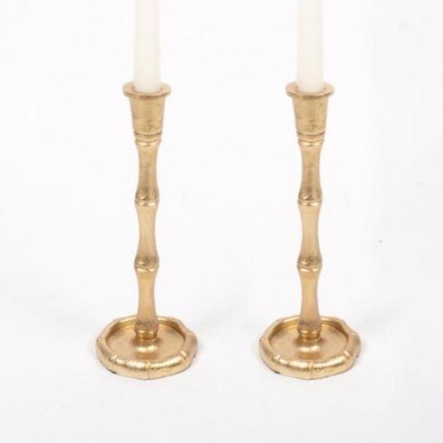 Gaines Jewelers Exclusives 2pc Small Candlestick Set - Gold