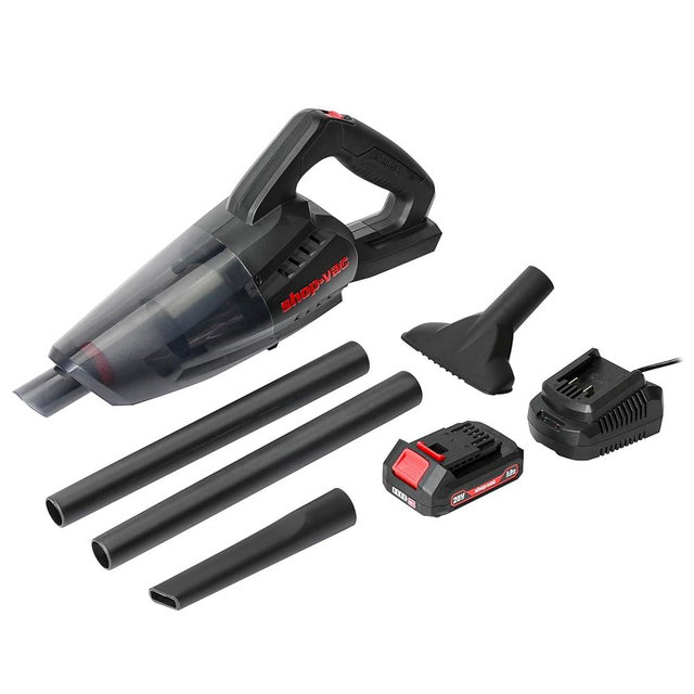 Shop-Vac 5430087 Handheld Vacuum, Cordless Rechargeable Lithium 20V, Lightweight Design, Ideal for Quick Cleanups in Home, Garage, and Vehicle