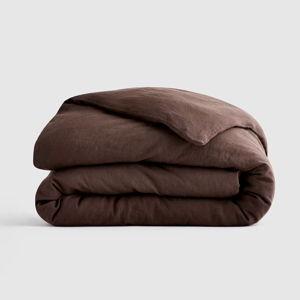 European Linen Duvet Cover - Full/Queen (Espresso)