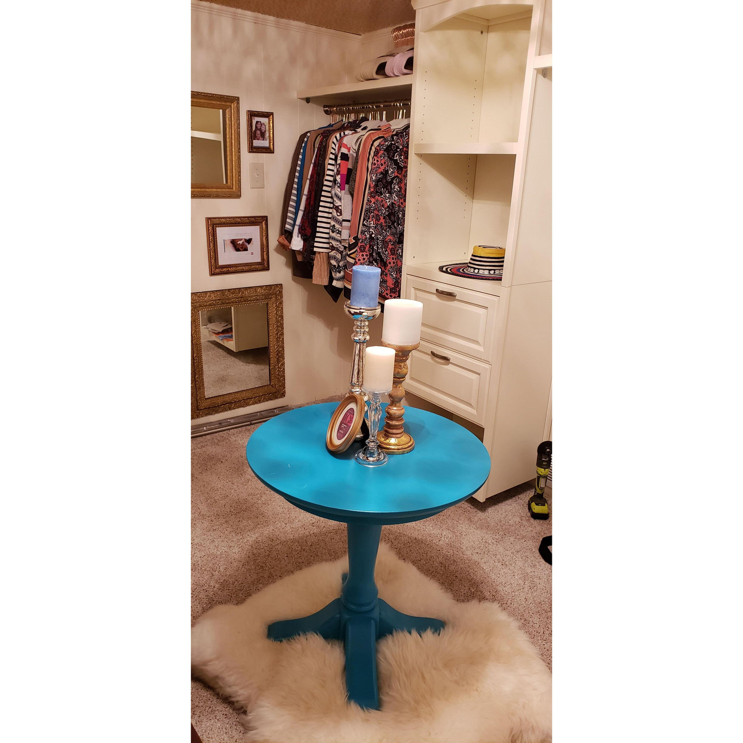 July 2019, Sharnez's closet is complete!