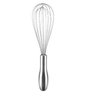 18/10 Stainless Steel Whisk, Ergonomic Handle, Dishwasher Safe Metal whisk, Professional Whisk for Kitchen Cooking, Perfect for Blending, Whisking, Baking, and Beating, 10-Inch Wire Wisk