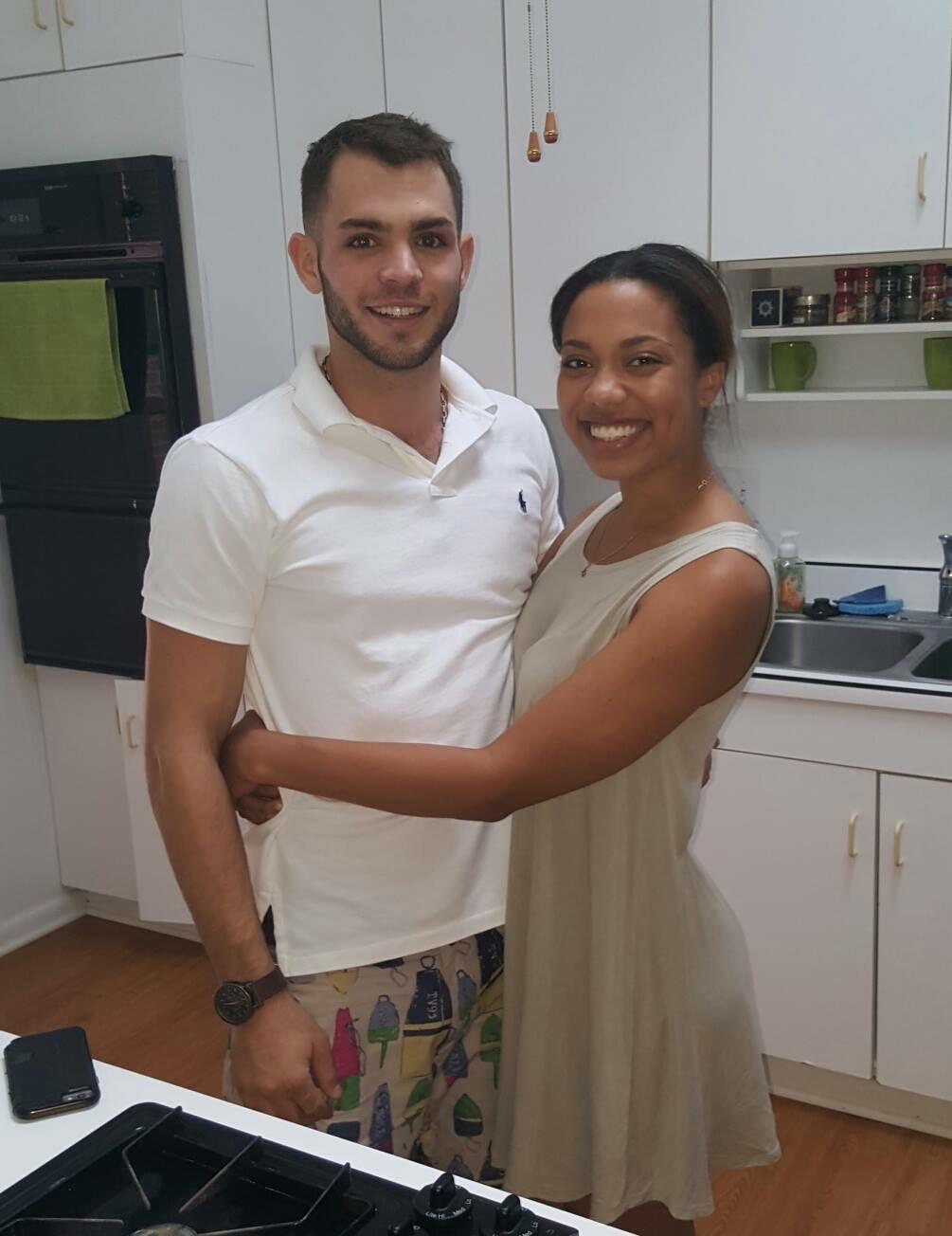 Our first photo as a couple!