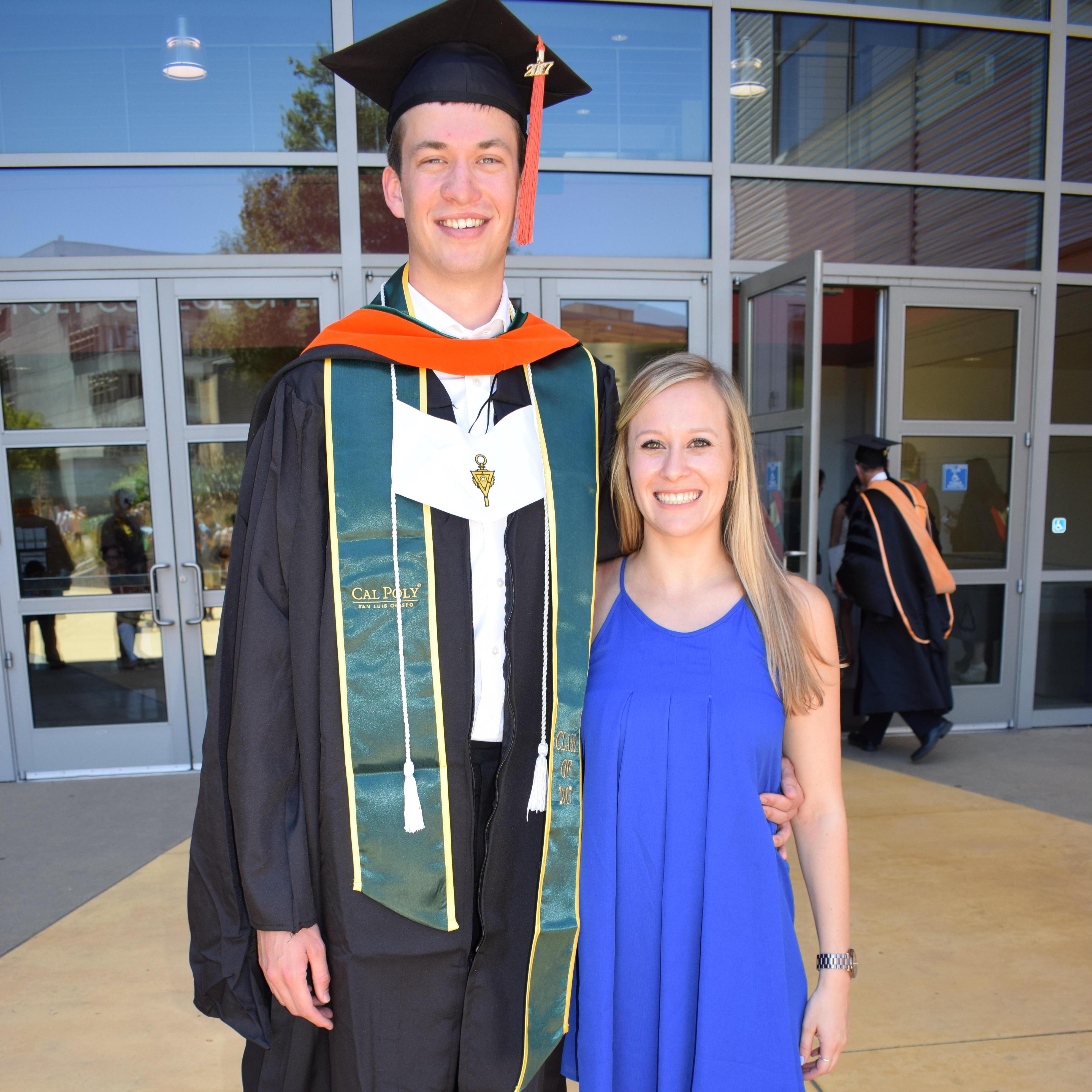 Fred's Cal Poly Industrial Engineering graduation