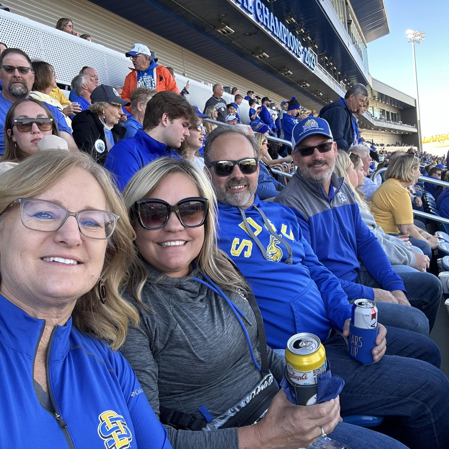 Cheering on the Jacks with Joe & Mary
