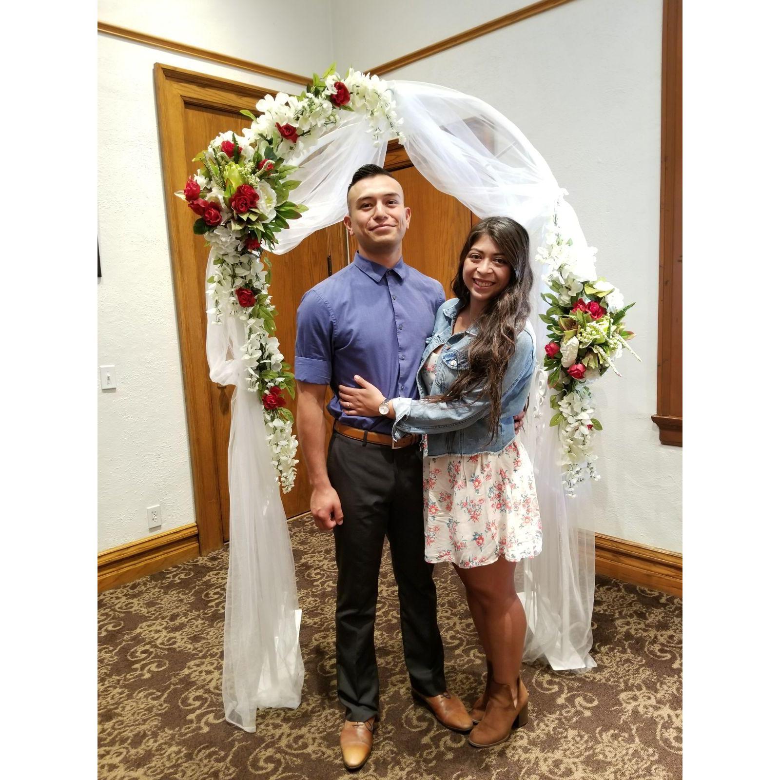 The day we tied the knot back on June 8th, 2017.