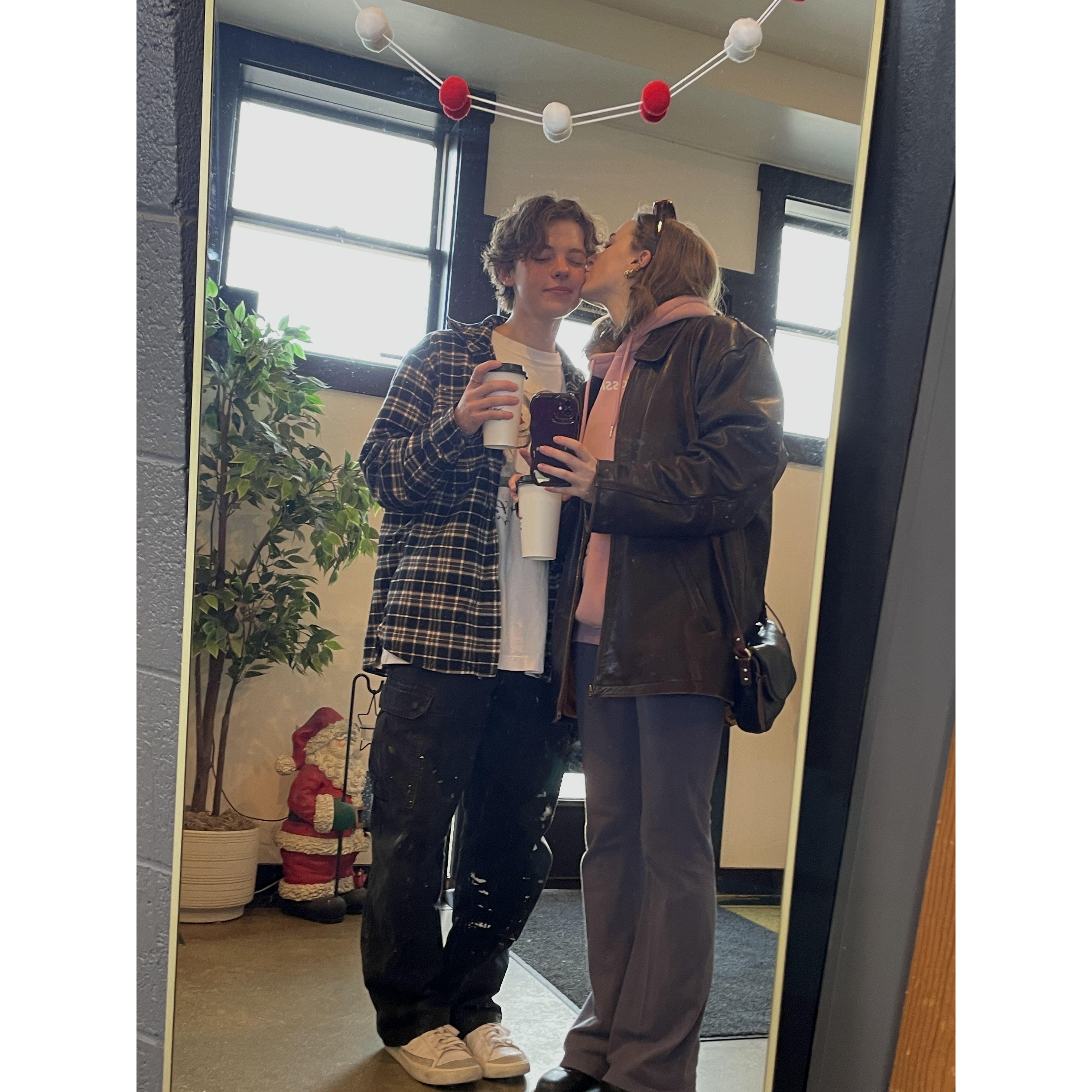 And of course, a smooch too.