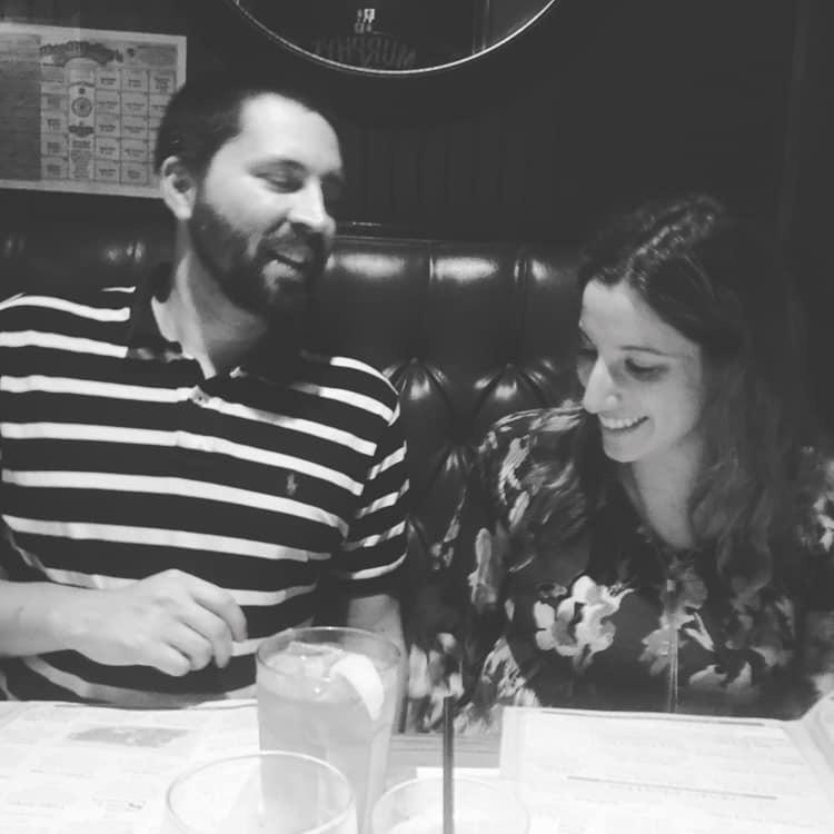 enjoying dinner in Downtown Melbourne