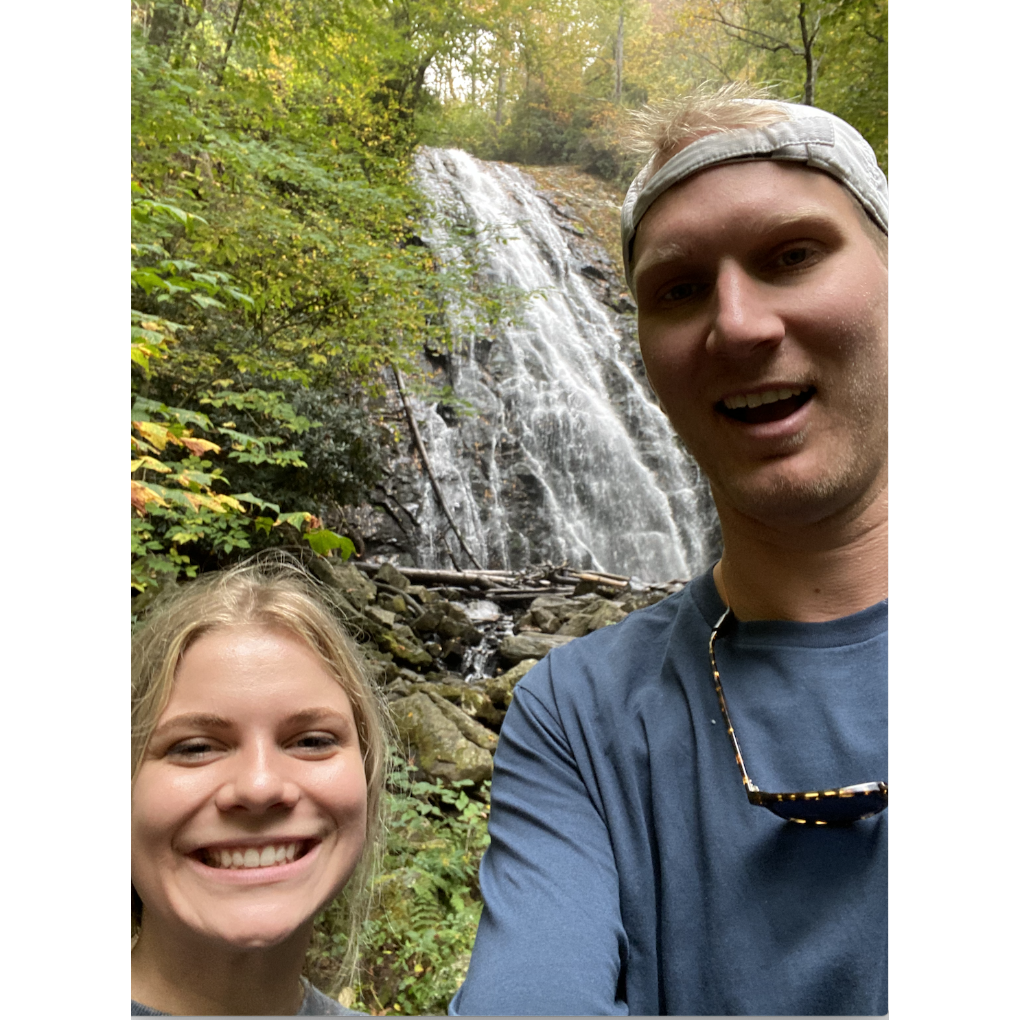 Another time in Asheville seeing waterfalls!