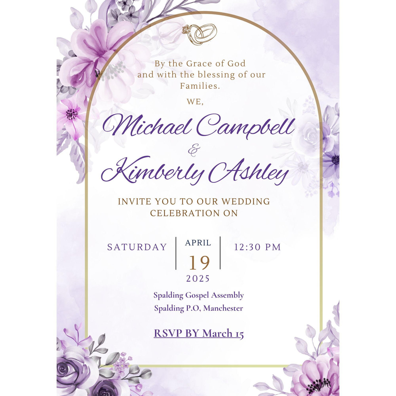 Please see our wedding invitation