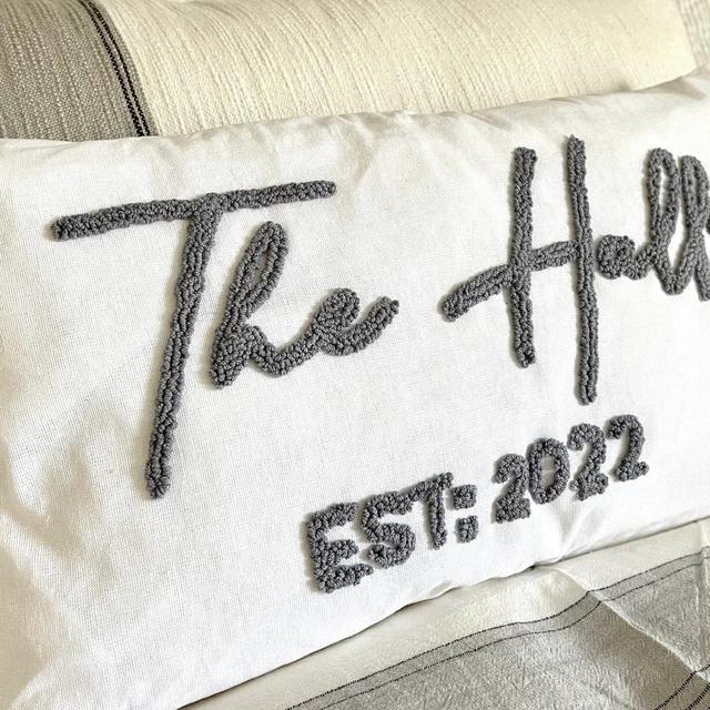 Last Name Pillow