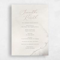 Beige Wedding Program - Elting