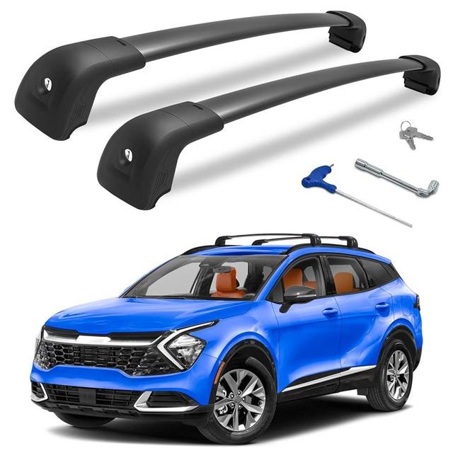 HmmtyRack Roof Rack Cross Bars Compatible with KIA Sportage SX & SX Prestige 2016-2025 with Flush Rails, Aluminum crossbars for Rooftop Cargo Carrier Luggage Kayak Canoe Bike Snowboard
