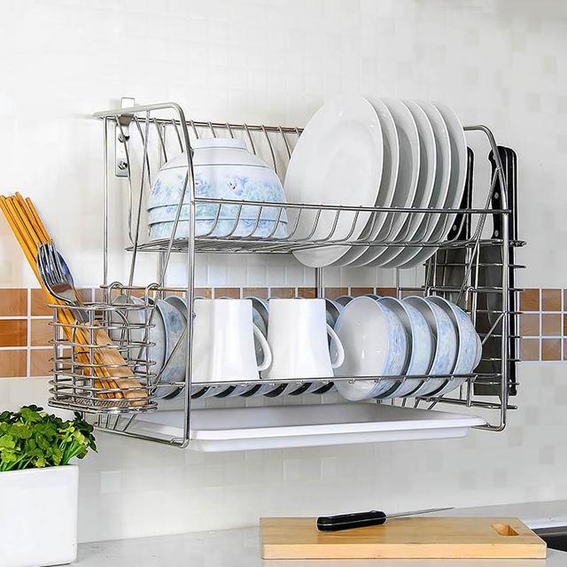 Atacama Stainless Steel Wall Mounted Dish Drying Rack