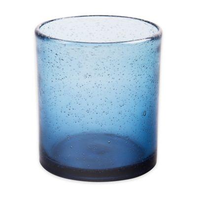 Bee & Willow™ Home Milbrook Bubble Double Old Fashioned Glass in Blue