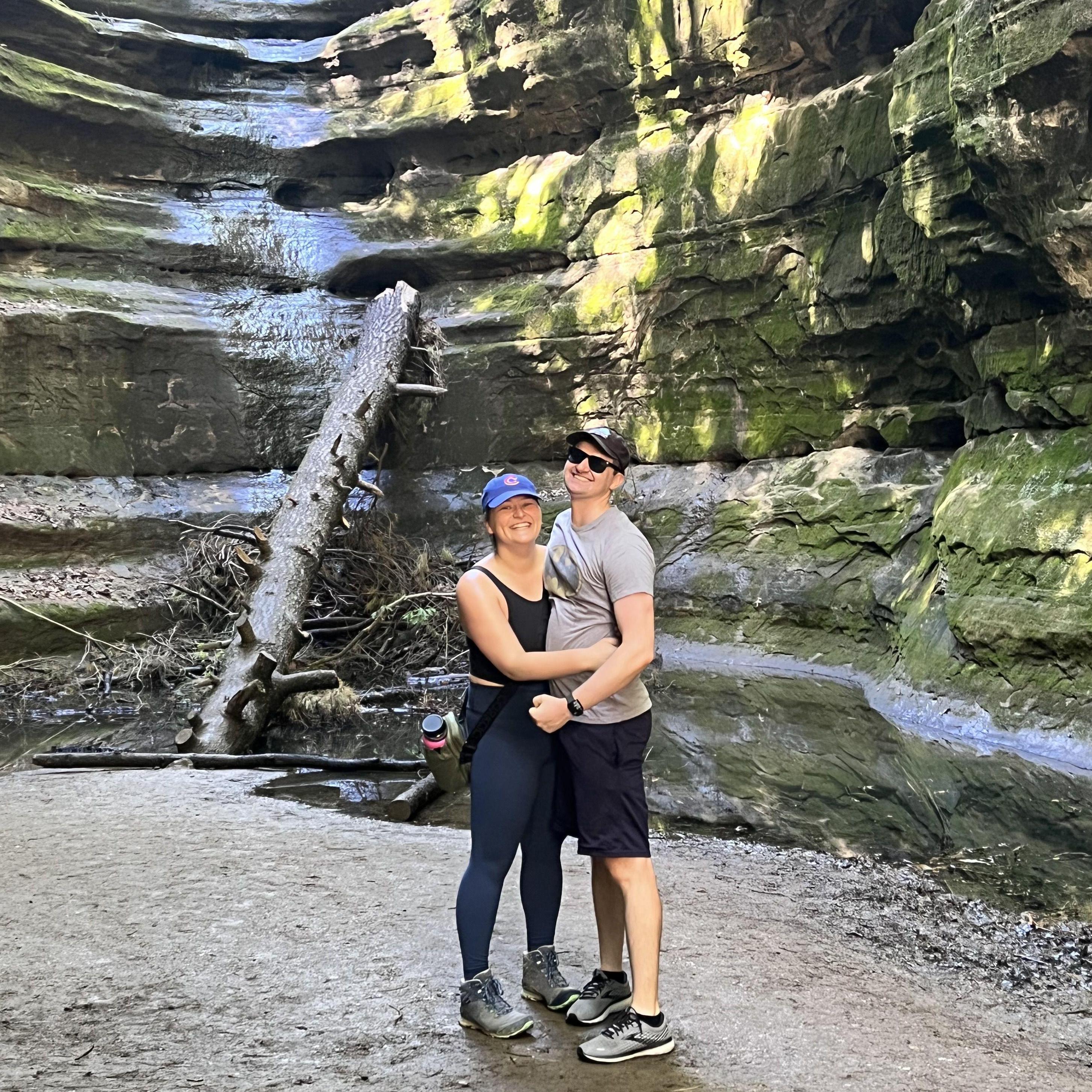 Hiking at Starved Rock State Park in Oglesby, IL