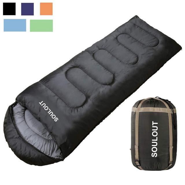 Sleeping Bag -3-4 Seasons Warm Cold Weather Lightweight, Portable, Waterproof Sleeping Bag with Compression Sack for Adults Kids - Indoor Outdoor: Camping, Backpacking, Hiking