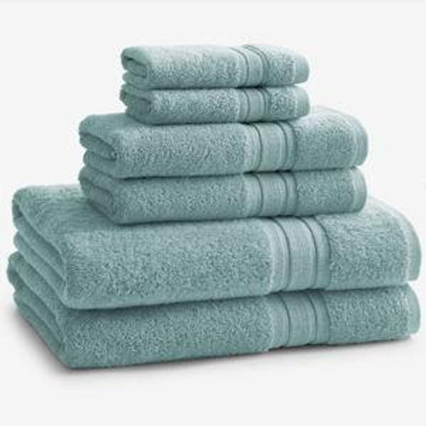 Company Cotton™ 6-Piece Bath Set - Sea Spray