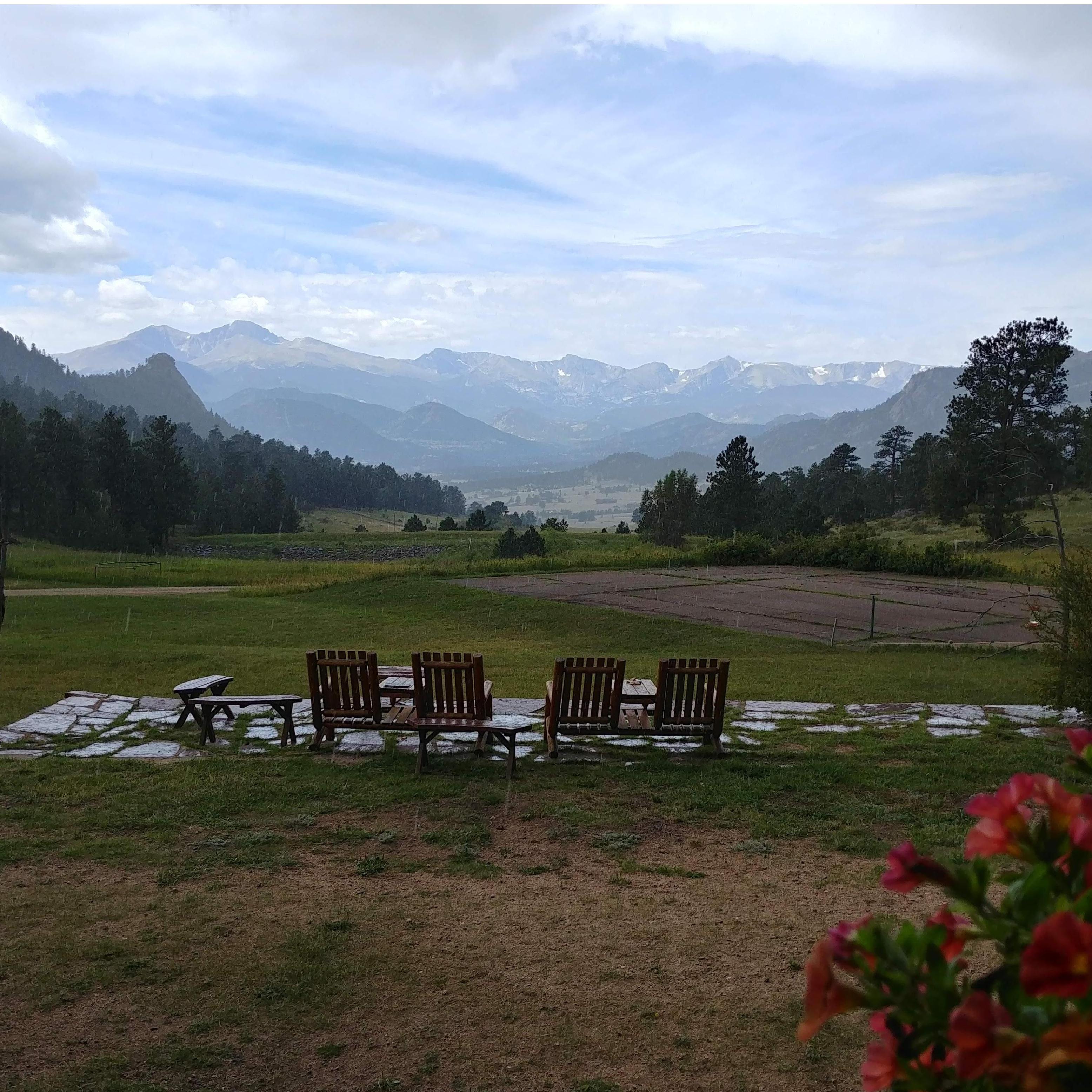 View from the ranch/reception venue