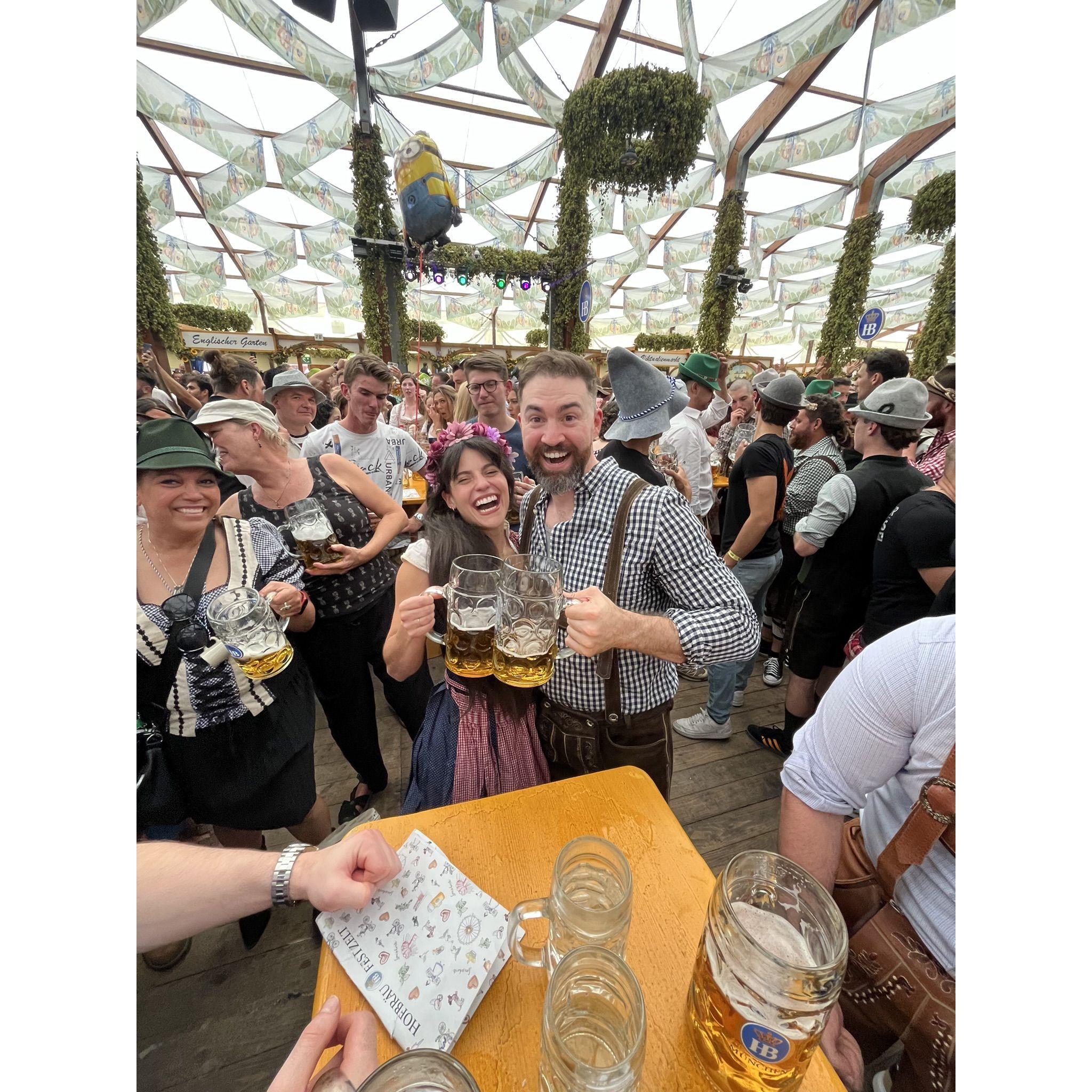 Jennie and Joe at Okoberfest in Munich