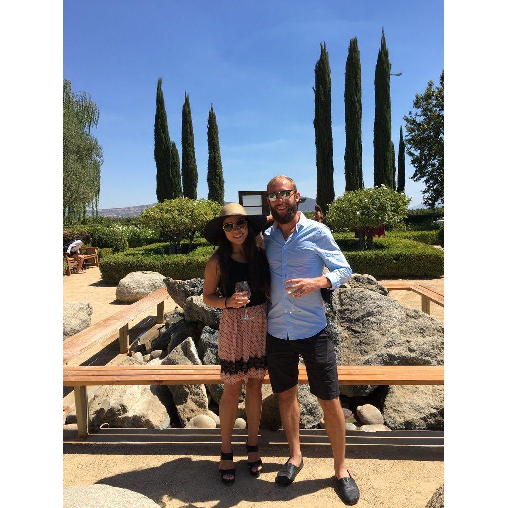 Wine tasting for Mel's birthday and Troy wanted to say "I love you" for the first time but instead acted like a goofball all day...it ended up working out ;)