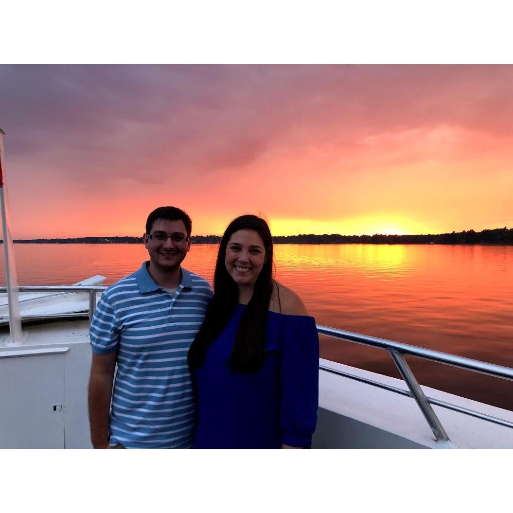 *insert Titanic quote here* sunset dinner cruise in Gananoque - June 2019