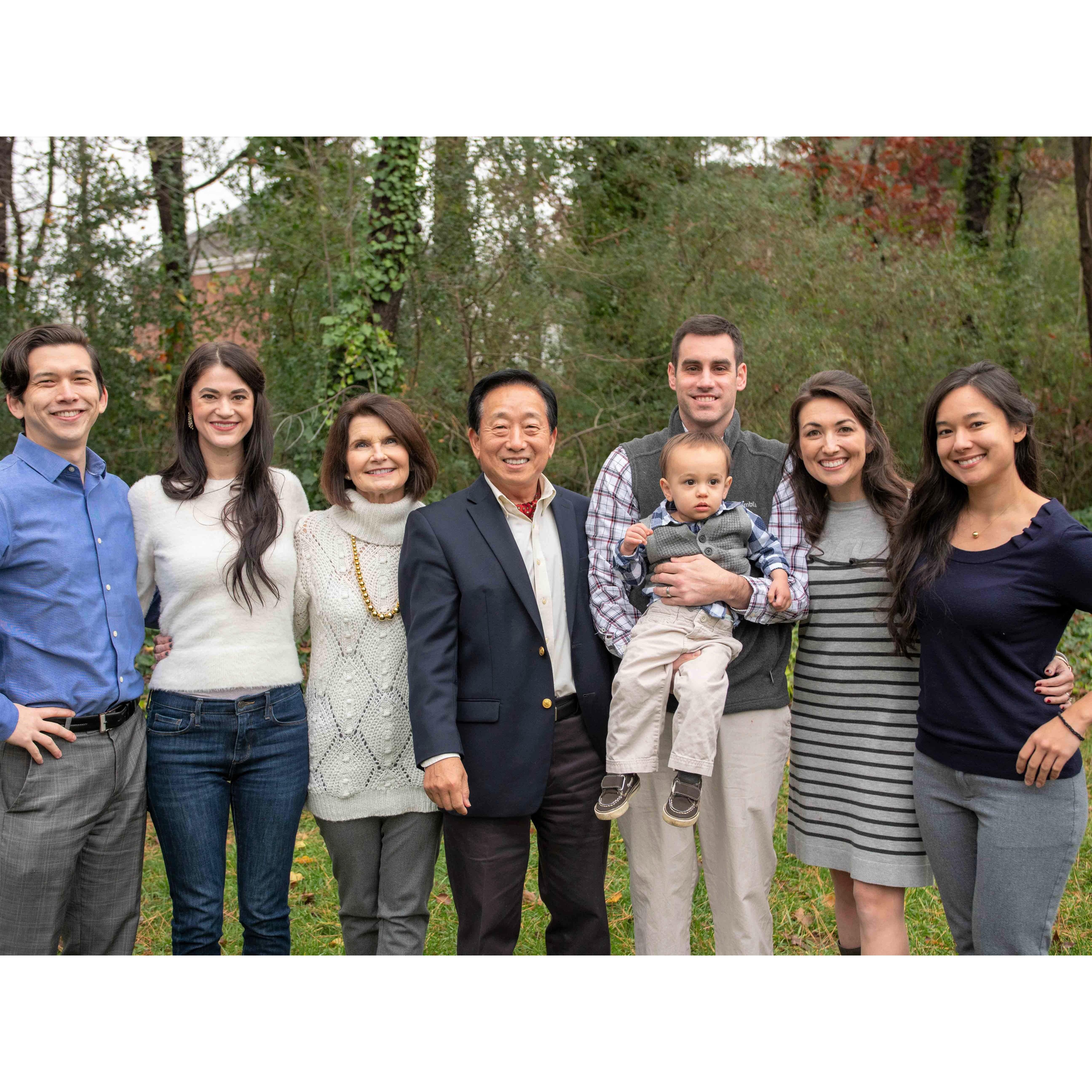Ishii family: Kai, Bethany, Mr. and Mrs. Ishii (mother and father), Erik Zarandy (brother-in-law), Julien Zarandy (nephew), Joy Zarandy (sister), Amy Ishii (sister).