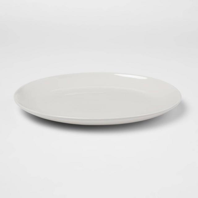 10" Stoneware Avesta Serving Platter Light Gray - Project 62™