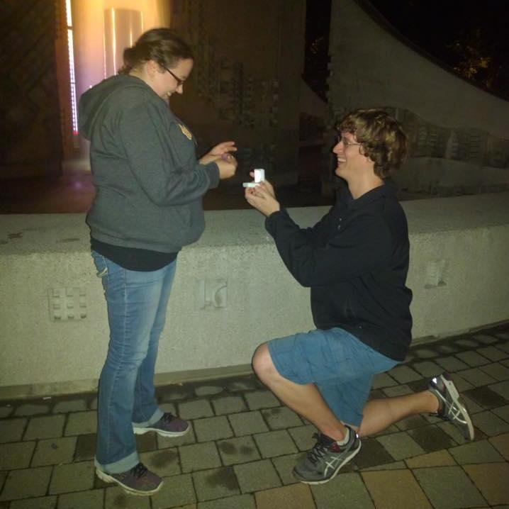 The time we got engaged!