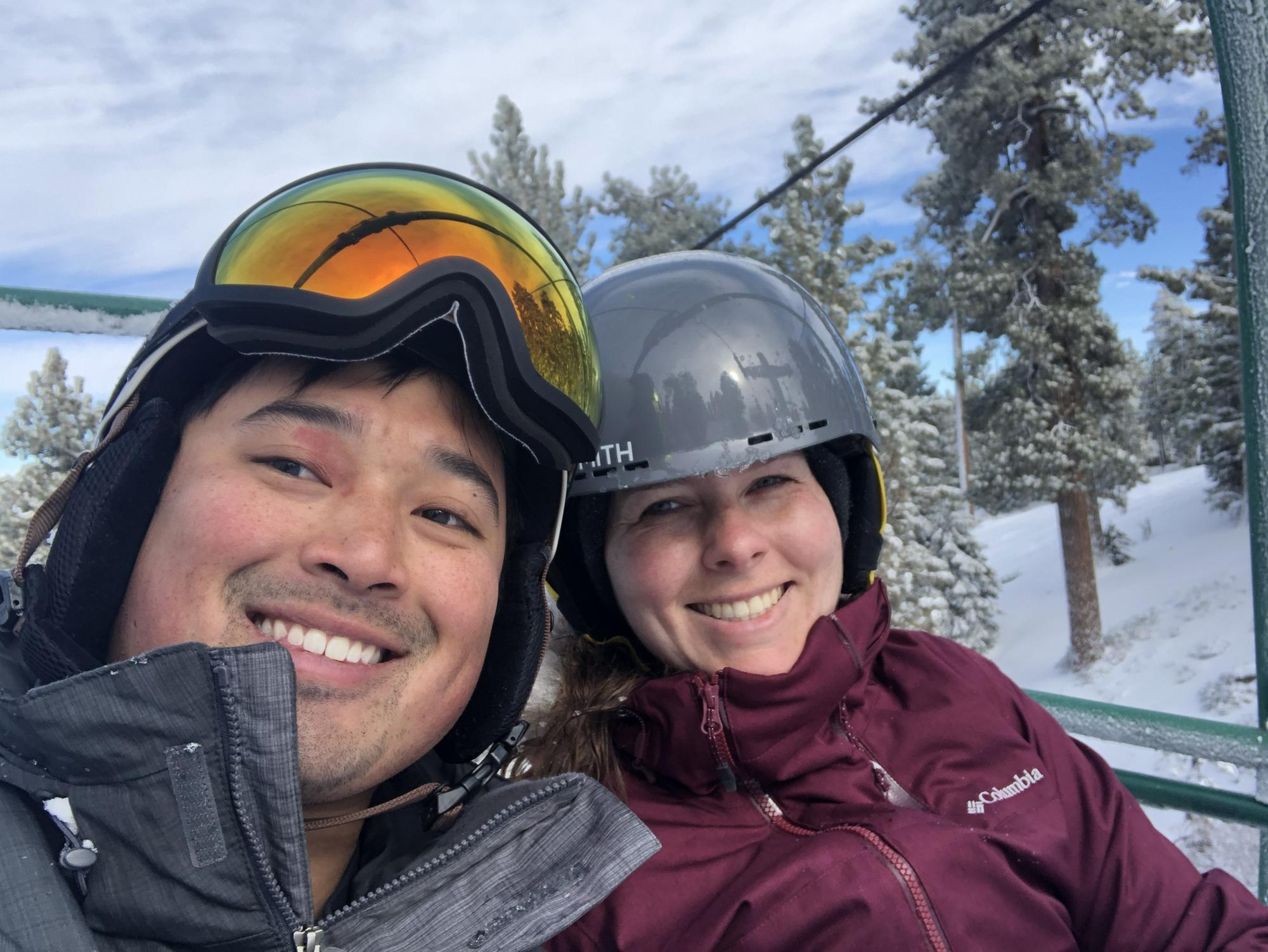 I think this was my first-ever trip skiing. It is so fun sharing your first-time experiences with a man like this.