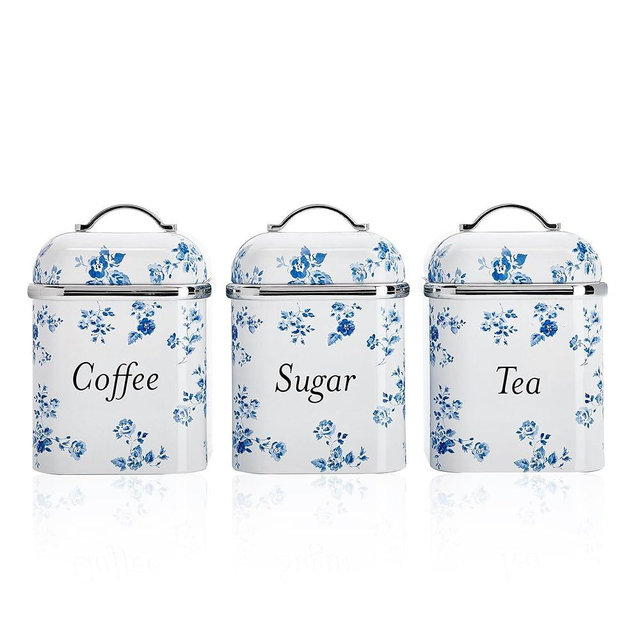 Laura Ashley VQ 3pc Canister Set - China Rose