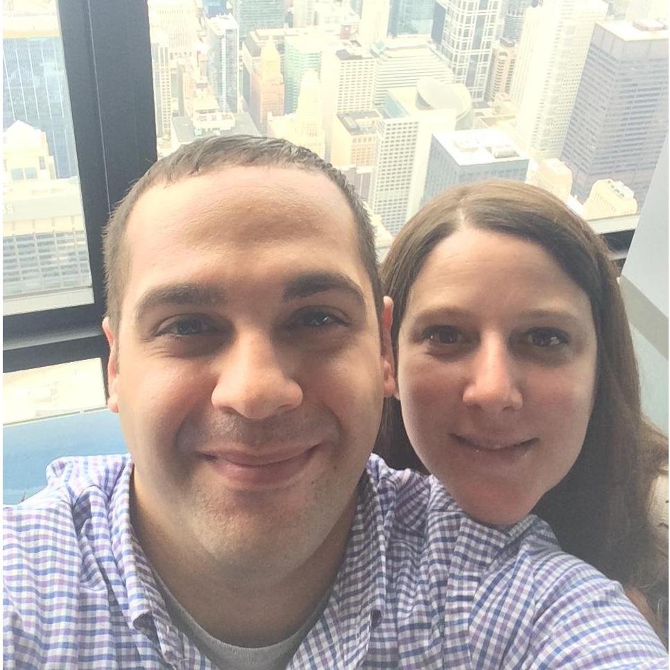 At the top of the WIllis (Sears) Tower in Chicago